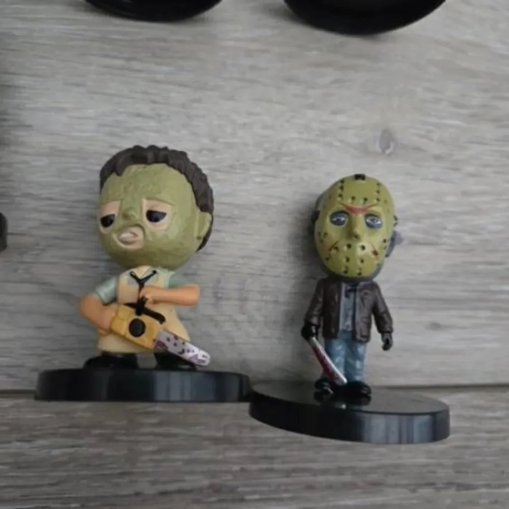 Mini Horror Toy Figure Collection of 8 Jason, Freddy, Pennywise, Tiffany, V&more